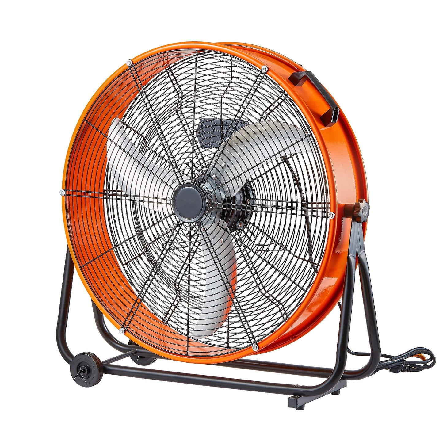 KFFKFF Barrel Fan, 24 Inch Powerful Industrial Circulation Fan, Robust Commercial Application 3-Speed 8600CFM, 360Â°Flexible Adjustment Industrial Ground Fan for Warehouse, Workshop, Factory, Basement