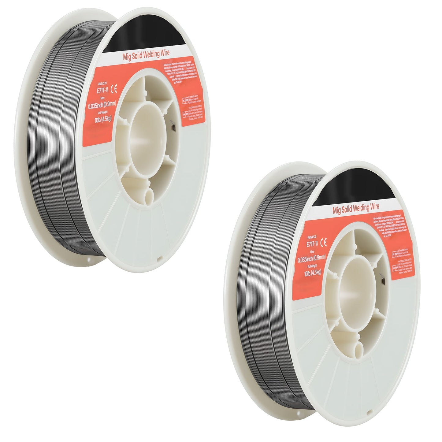 KFFKFF Flux Core MIG Welding Wire, E71T-11 0.035-inch 10 LBS, Gasless Mild Steel Welding Wire with Reduced Spatter for Versatile Position Arc Welding, Self-Shielded for Outdoor Applications