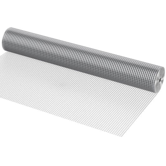 KFFKFF Hardware Fabric Wire Mesh Roll Chicken 1/2" 48" x 50' 19 Ga Wire Fence