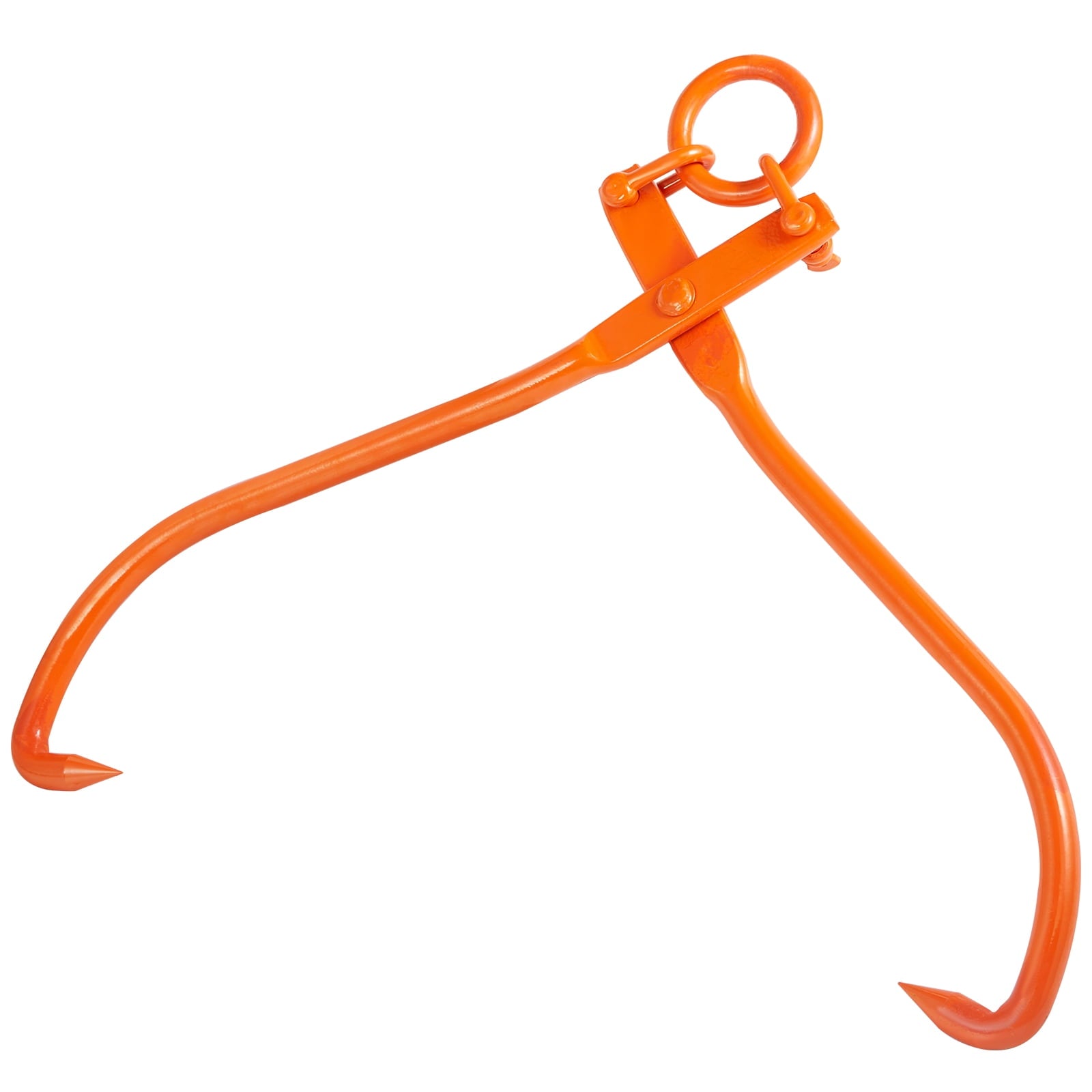 KFFKFF Log Skidding Tongs, Heavy Duty Steel Lumber Skidding Tongs, 1543 lbs/700 kg Loading Capacity, Dragging & Carrying Tool, 32 inch 2 Claw Log Lifting Tongs, Log Lifting, Handling