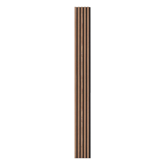KFFKFF Wooden Acoustic Slats, Dimensions of 7.9 x 94.5 inches, MDF Wall Accents for Contemporary Interior Design, Imitation Wood Wall Boards for Elegant Decoration and Sound Dampening, Walnut