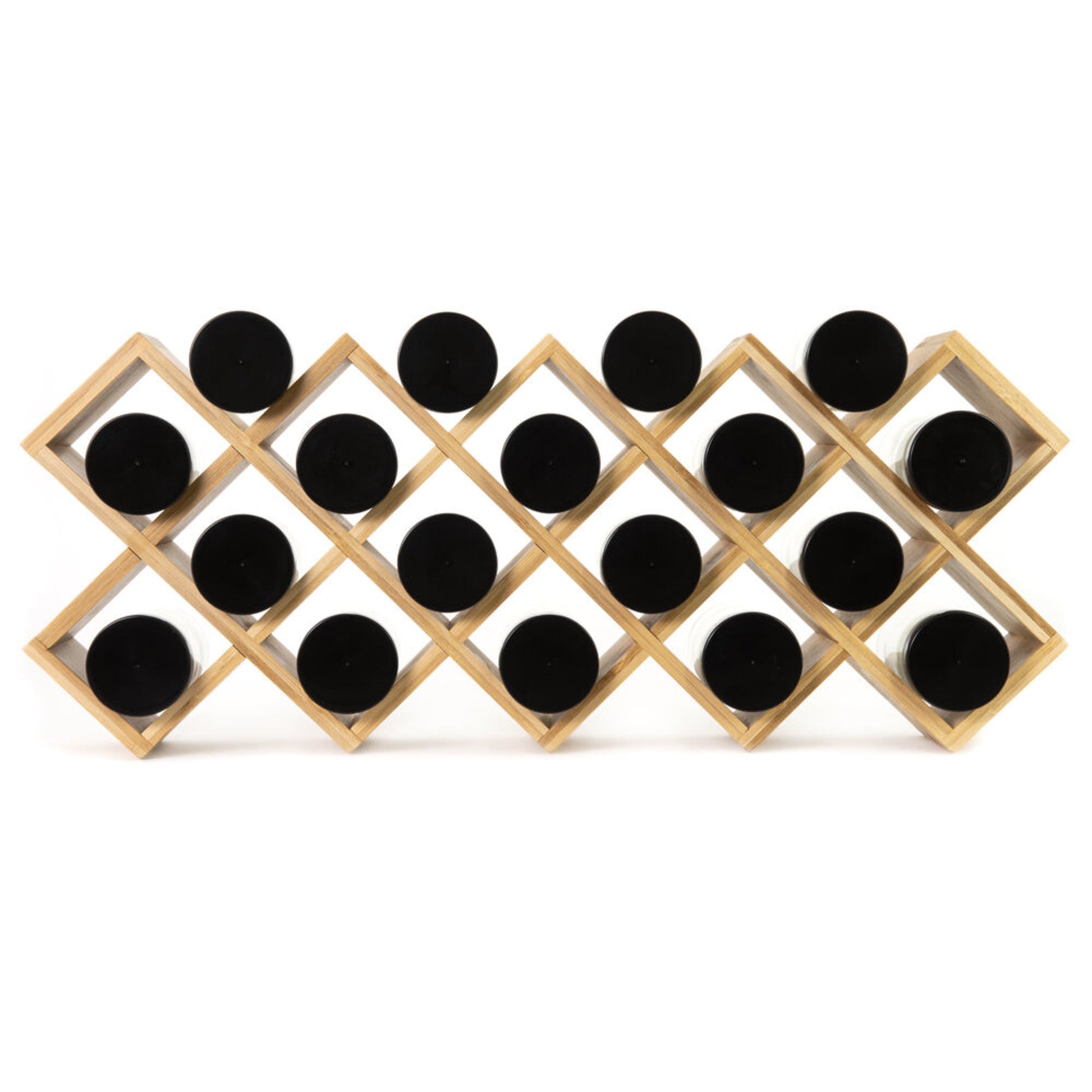 Kamenstein 18-Jar Criss Cross Spice Rack, Unfilled
