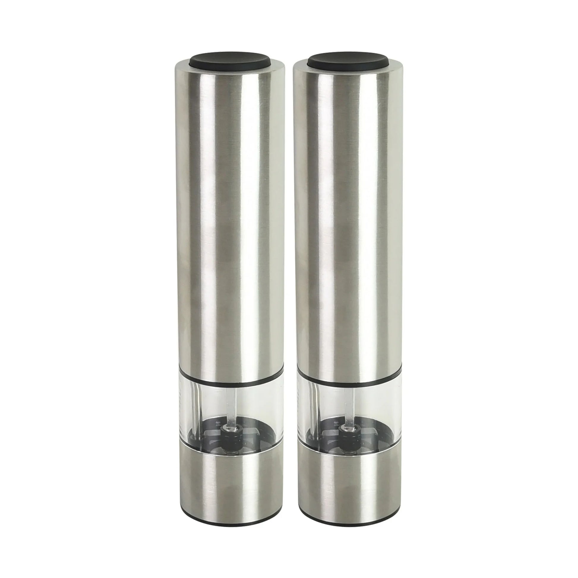 Kamenstein Battery Operated Stainless Steel Salt and Pepper Grinder Set of Two