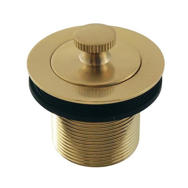 Kingston Brass DLT15SB 1.5 in. Lift & Turn Tub Drain with 1.5 in. Body Thread, Brushed Brass