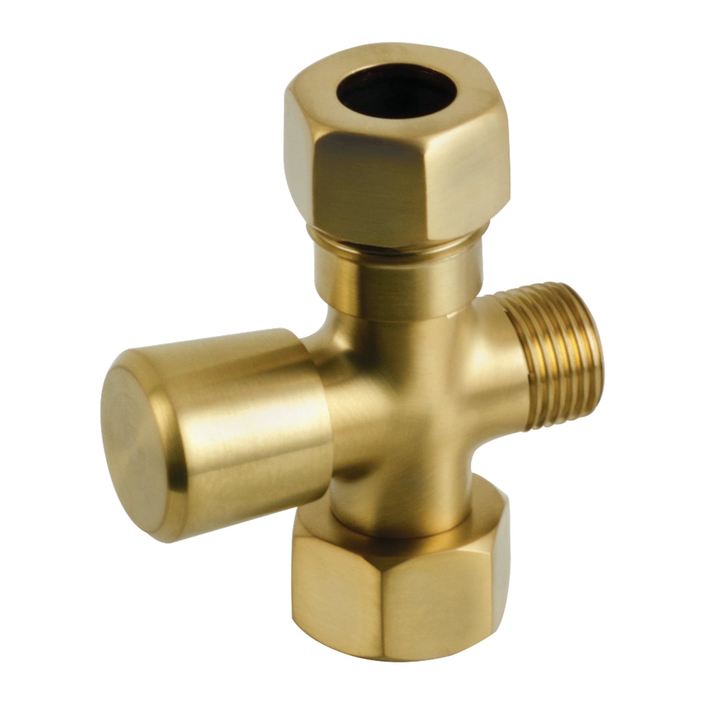 Kingston Brass ABT1060-7 Vintage Shower Arm Diverter in Brushed Brass