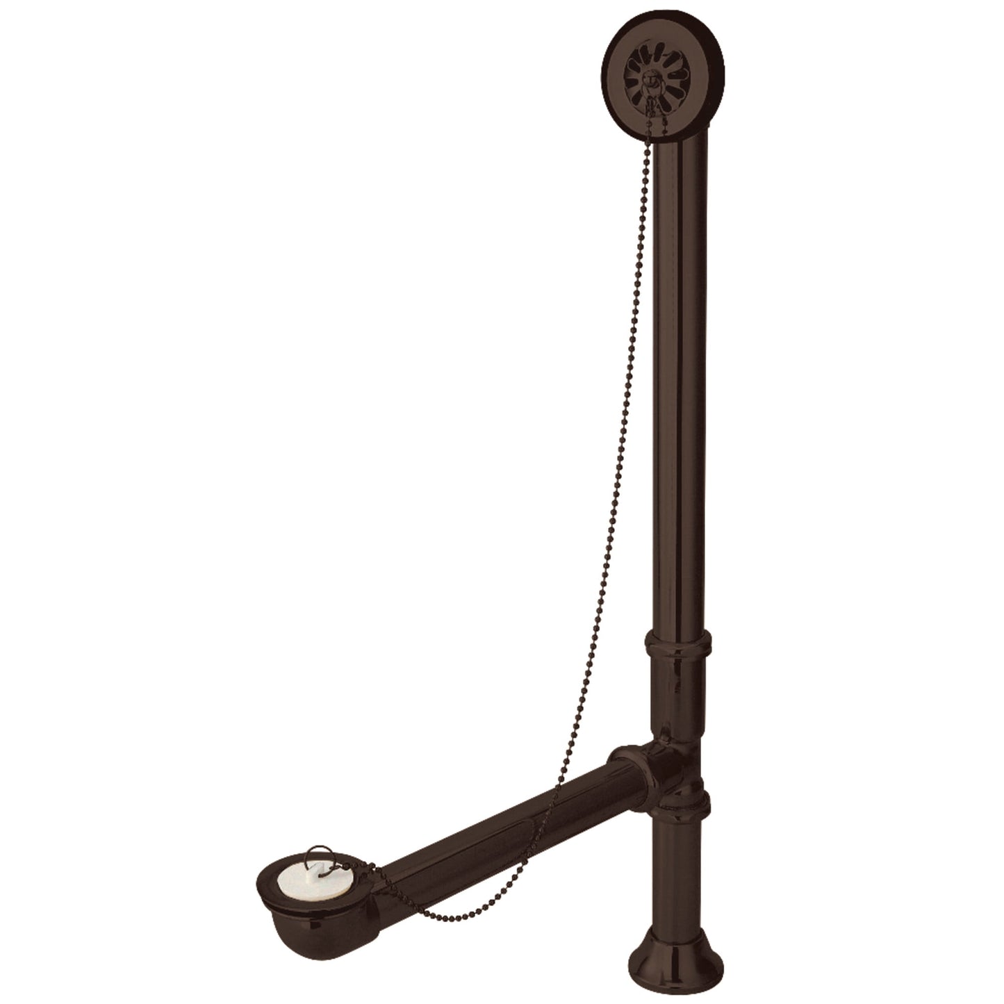 Kingston Brass CC2095 Brass Chain and Stopper Tub Waste and Overflow in Oil Rubbed Bronze