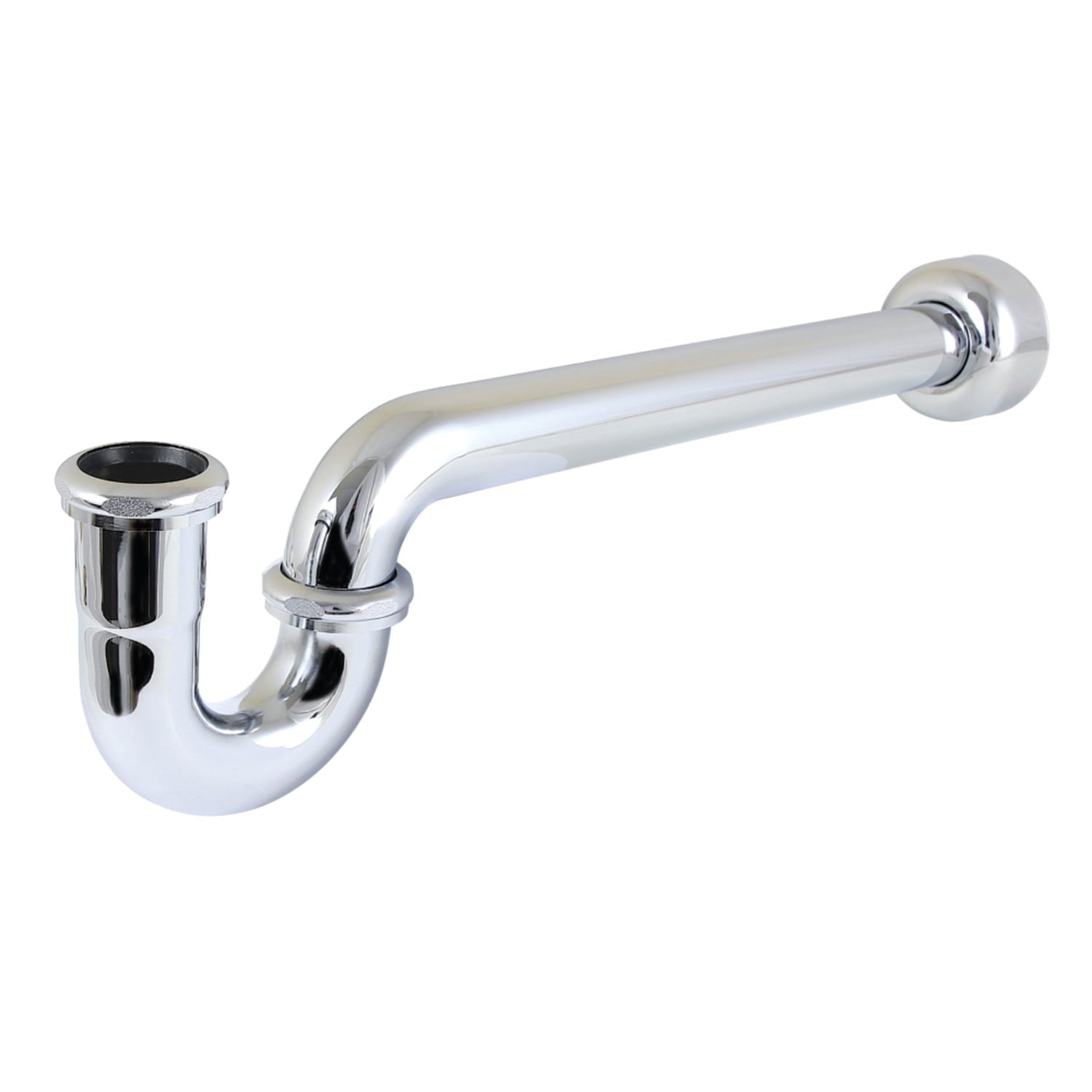 Kingston Brass CC6181 1-1/4" P-Trap with Box Flange, 18" Length, 18 Gauge, Polished Chrome