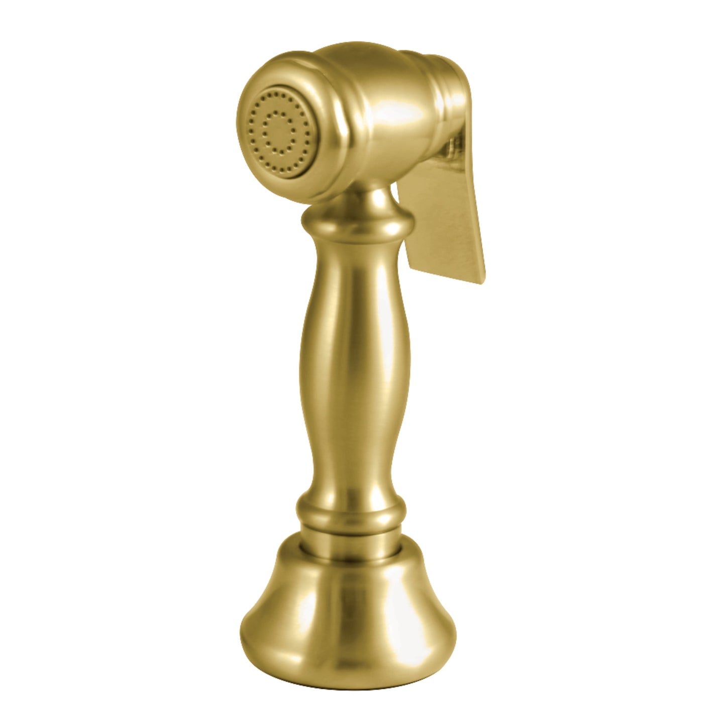 Kingston Brass CCRP1K7SPR Brass Kitchen Faucet Side Sprayer in Brushed Brass