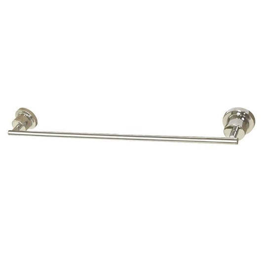 Kingston Brass BAH8211PN Concord 24 in. Single Towel Bar, Polished Nickel