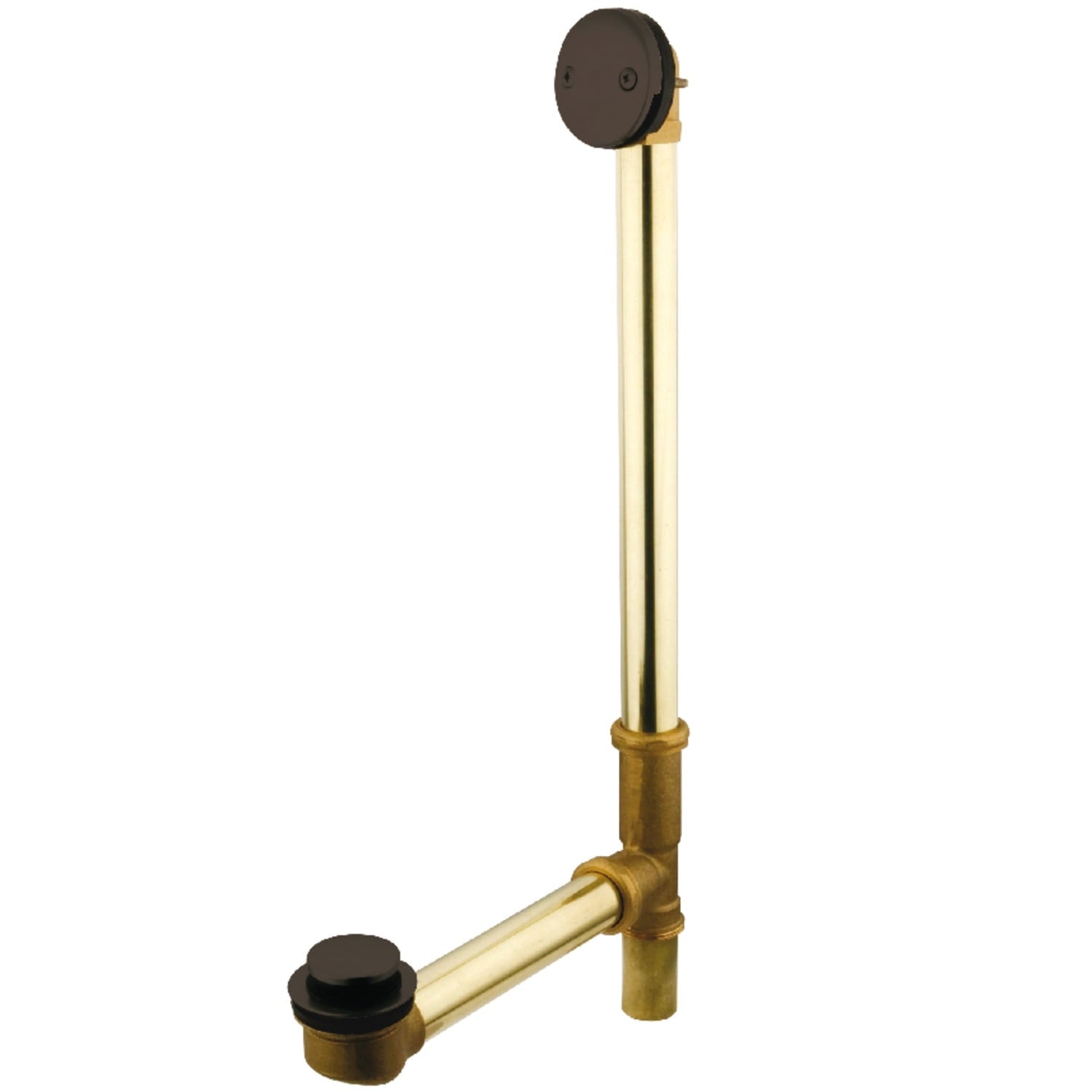 Kingston Brass Dtt2185 23-Inch Tip-Toe Tub Waste and Overflow, 20 Gauge, Oil Rubbed Bronze, 26.82 in L x 14.81 in W x 3-3/16 in H