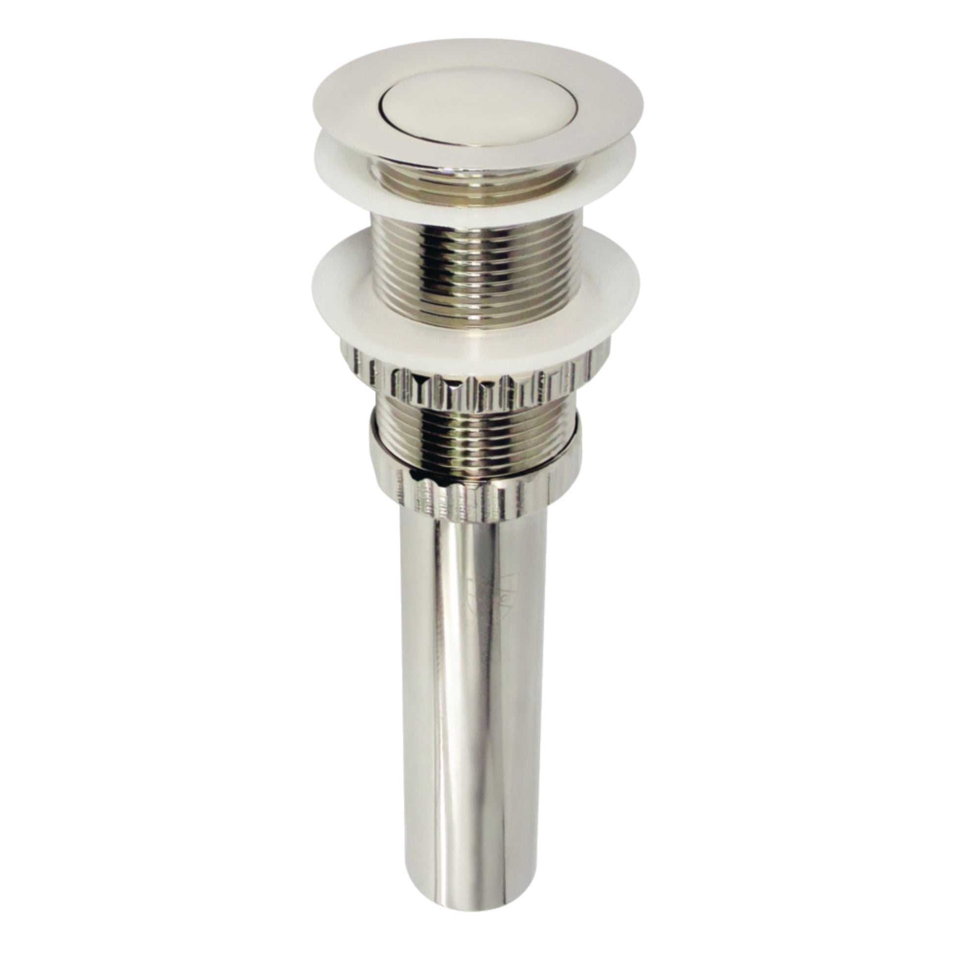 Kingston Brass EV8416 Coronet Brass Push Pop-Up Bathroom Sink Drain in Polished Nickel