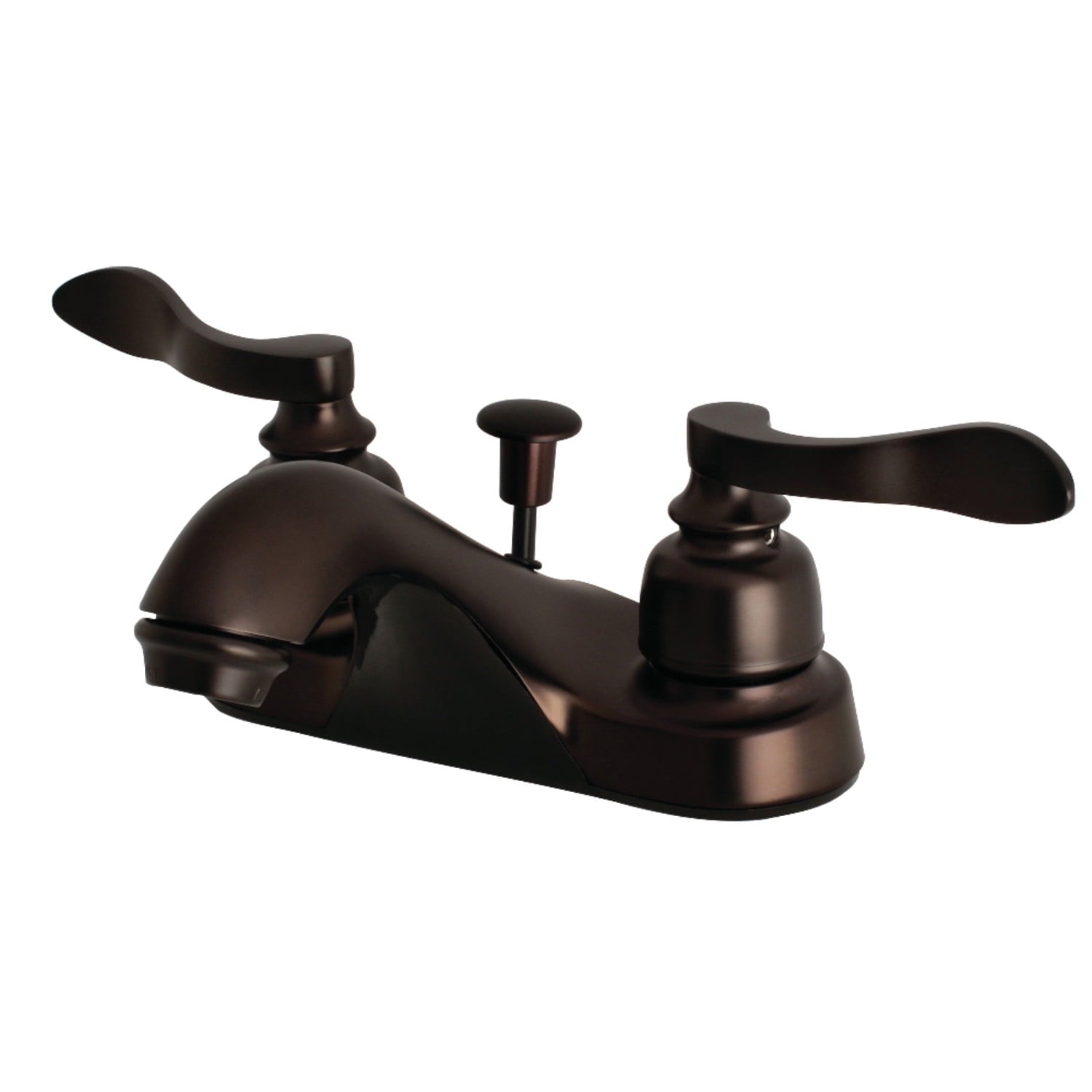 Kingston Brass FB5628NFL 4 in. Centerset Bathroom Faucet, Brushed Nickel