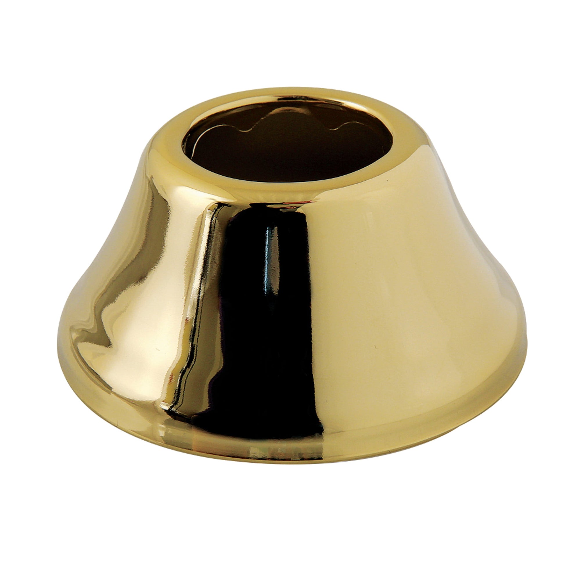 Kingston Brass FLBELL11432 1-1/4" ID x 3" OD Bell Flange, Polished Brass