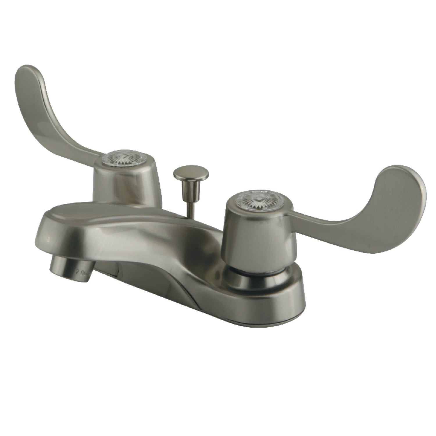 Kingston Brass GKB188 4 in. Centerset Bathroom Faucet, Brushed Nickel