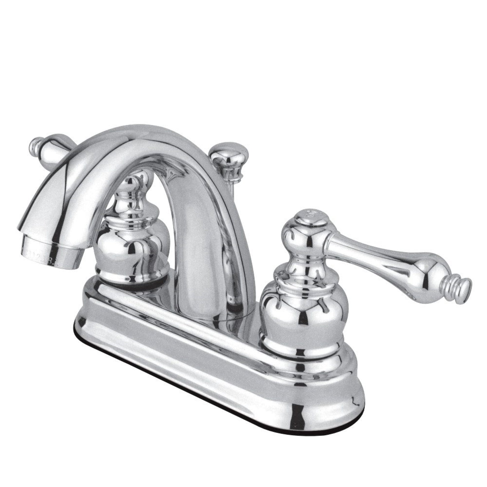 Kingston Brass GKB5611AL 4 in. Centerset Bathroom Faucet, Polished Chrome