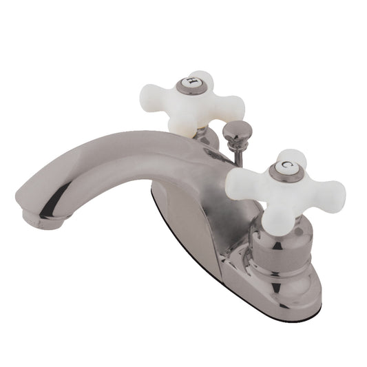 Kingston Brass GKB7648PX 4 in. Centerset Bathroom Faucet, Brushed Nickel