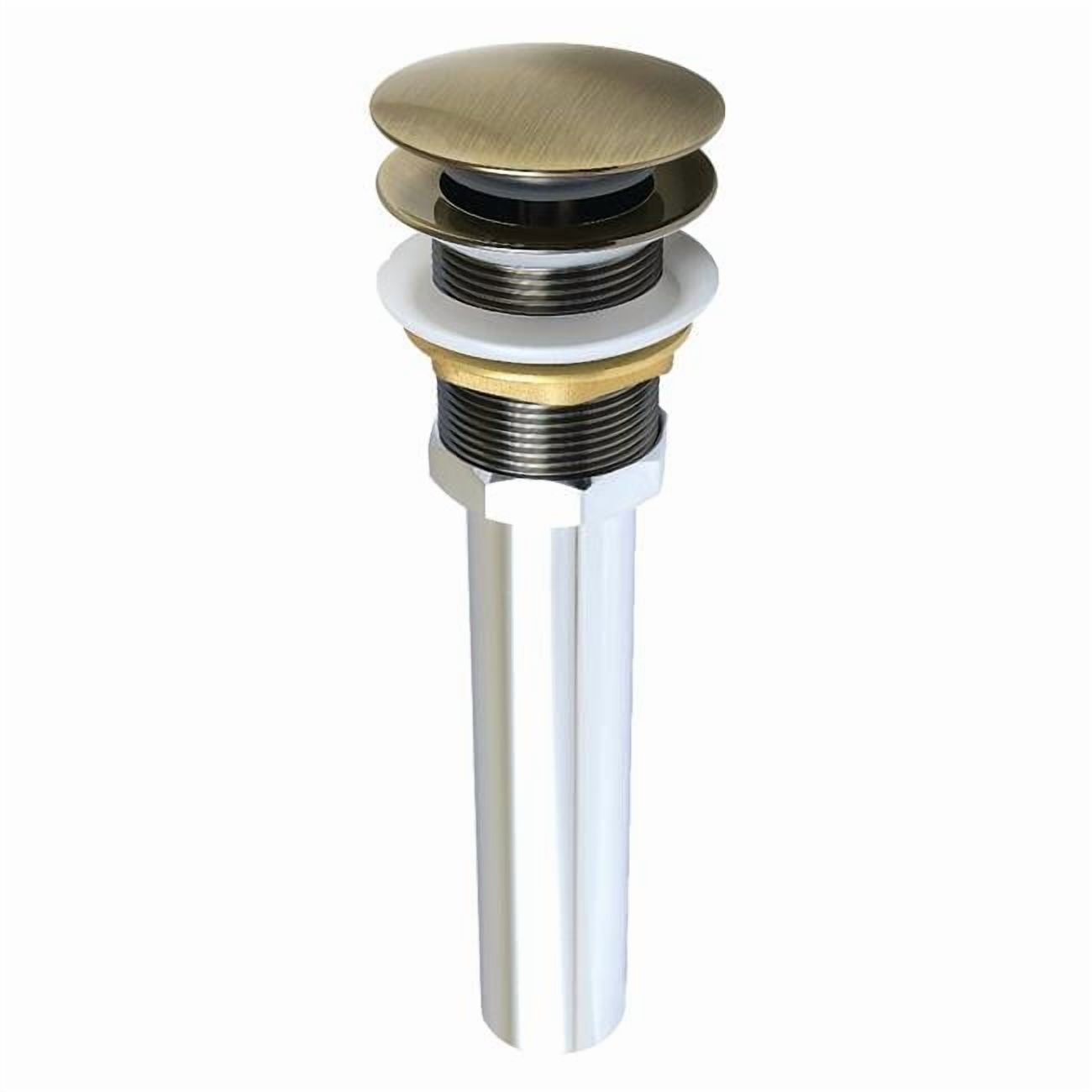 Kingston Brass GCL112AB Trimscape Brass Pop Up Drain for Cast Iron Utility Sink, Antique Brass