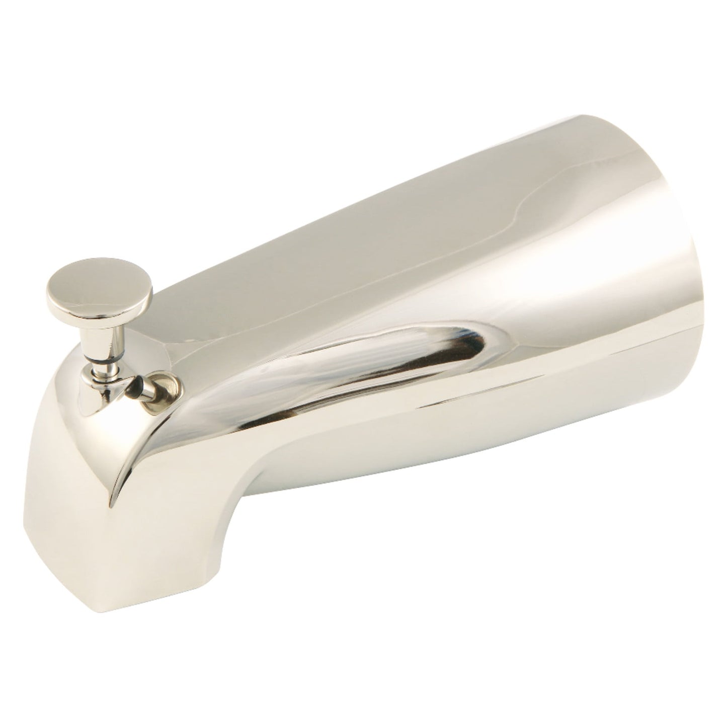 Kingston Brass K189A6 5-1/4 inch Zinc Tub Spout with Diverter for Faucets, Polished Nickel
