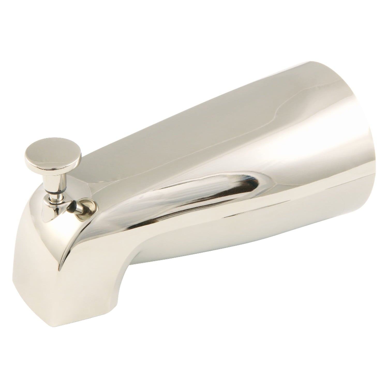 Kingston Brass K189A6 5-1/4 inch Zinc Tub Spout with Diverter for Faucets, Polished Nickel