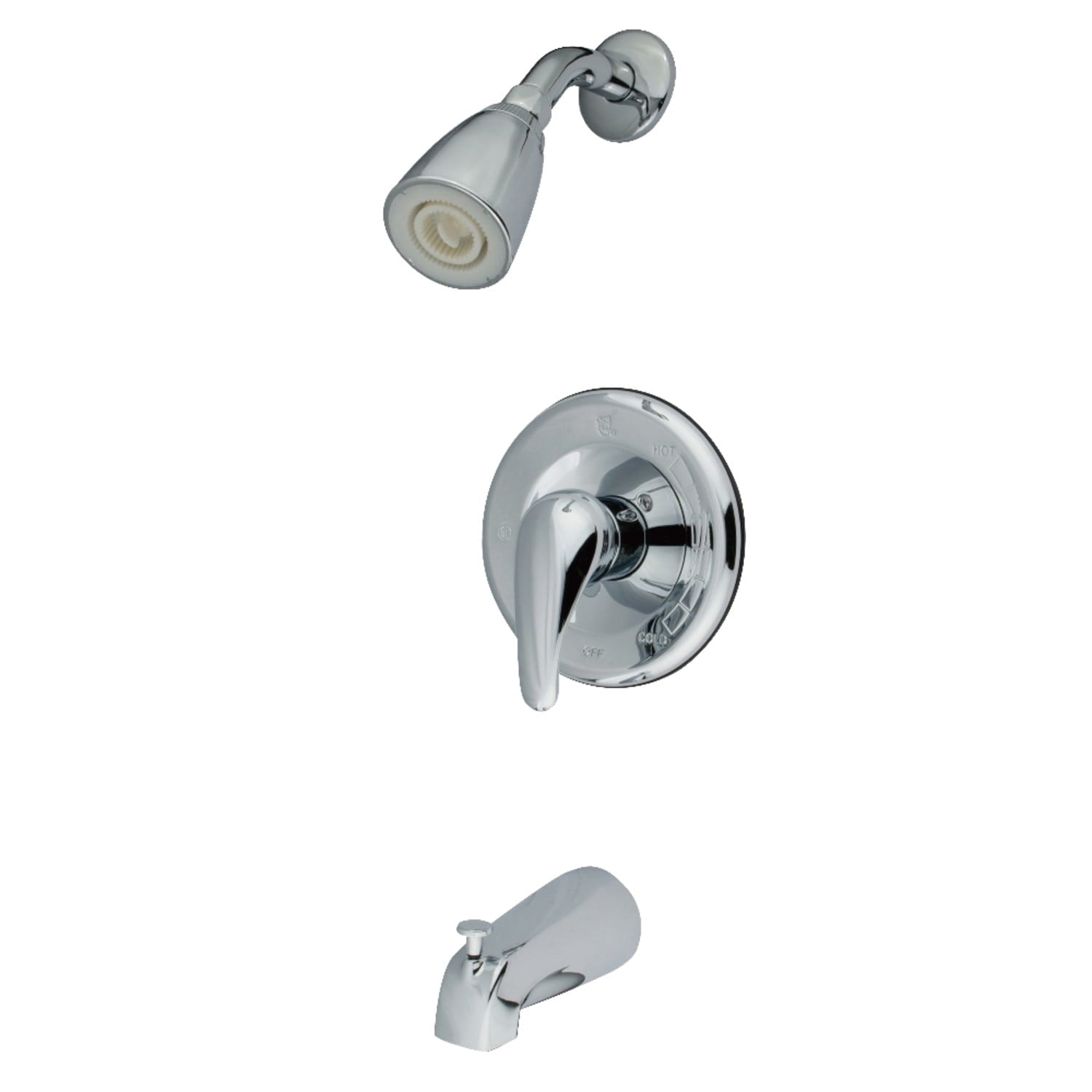 Kingston Brass Grifo de BaÃ±era y Ducha KB1631LL, Cromo Pulido