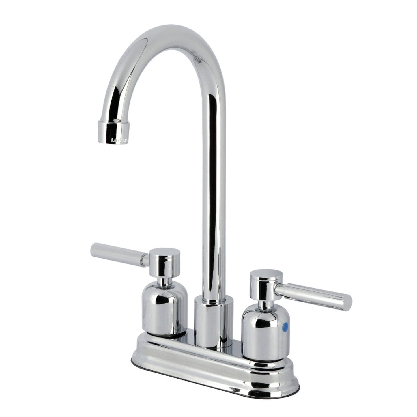 Kingston Brass KB8491DL Concord Two-Handle 2-Hole Deck Mount Bar Faucet in Polished Chrome