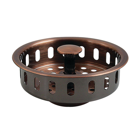 Kingston Brass KBP2006AC Made to Match Kitchen Sink Basket Strainer, Antique Copper