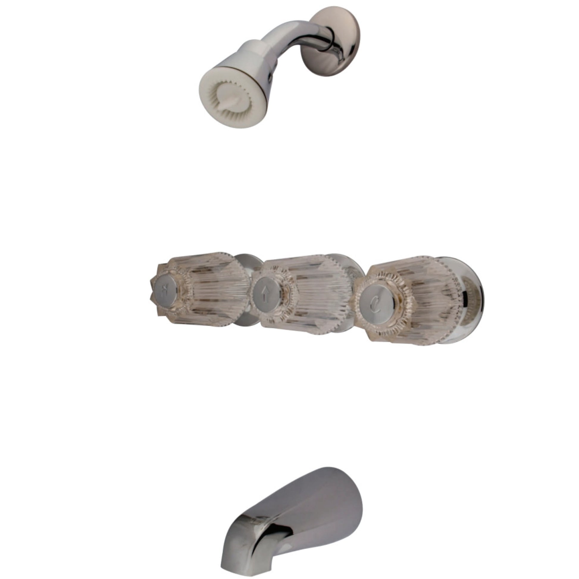Kingston Brass Grifo de BaÃ±era y Ducha KF110C, Cromo Pulido