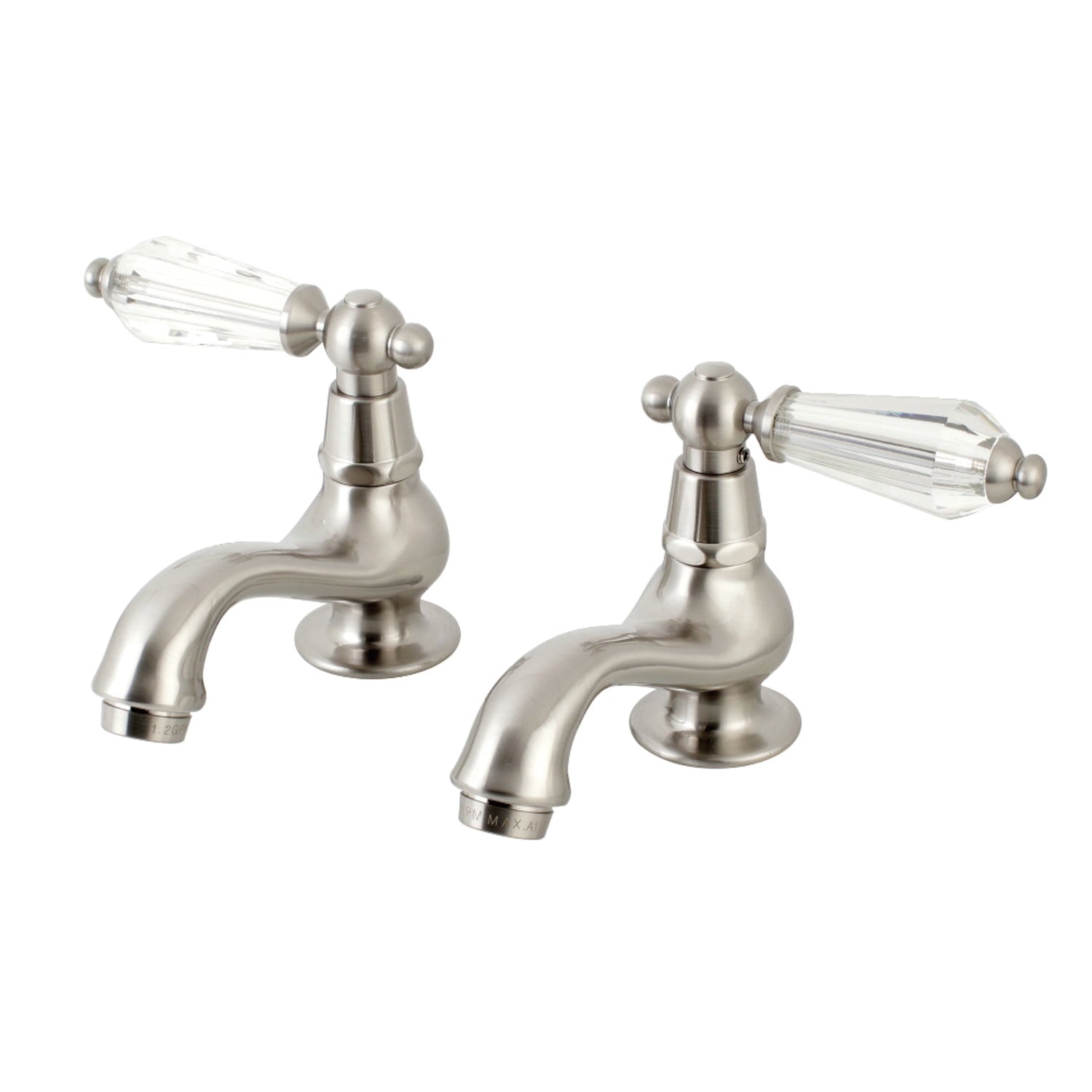Kingston Brass KS1102WLL Basin Tap Faucet with Cross Handle, Polished Brass