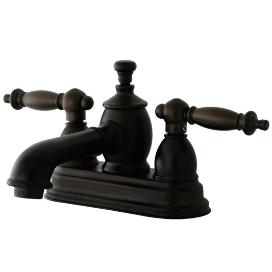 Kingston Brass KS7005TL Templeton 4 in. Centerset Bathroom Faucet, Oil Rubbed Bronze
