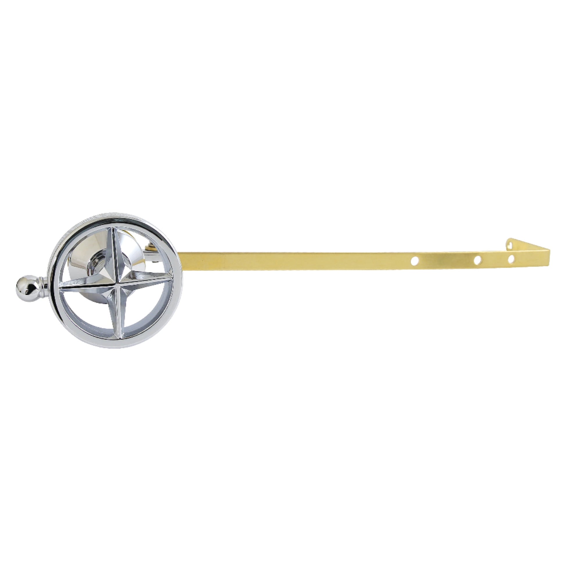 Kingston Brass KTRNKD7 Levante Universal Front or Side Mount Toilet Tank Lever with Knurled Handle in Brushed Brass