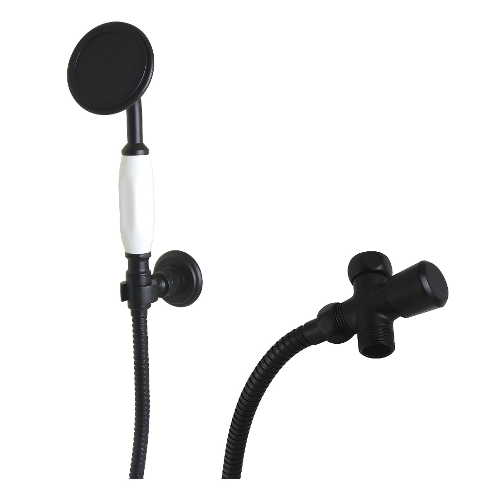 Kingston Brass KX10200SD Vintage Hand Shower Kit, Matte Black