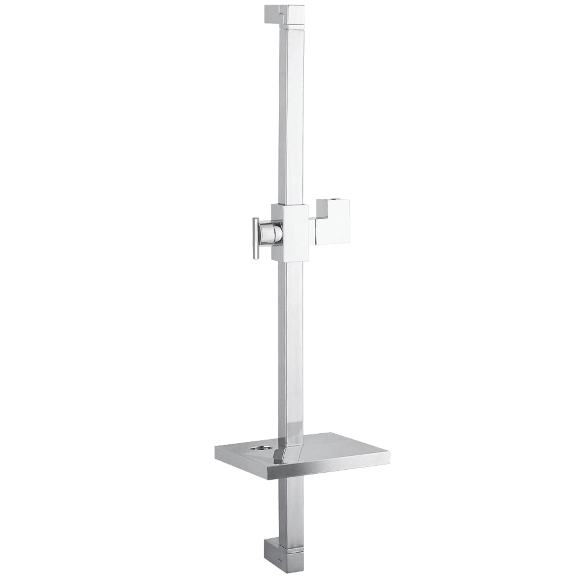 Kingston Brass KX8268 Claremont 24-Inch Stainless Steel Shower Slide Bar with Soap Dish in Brushed Nickel