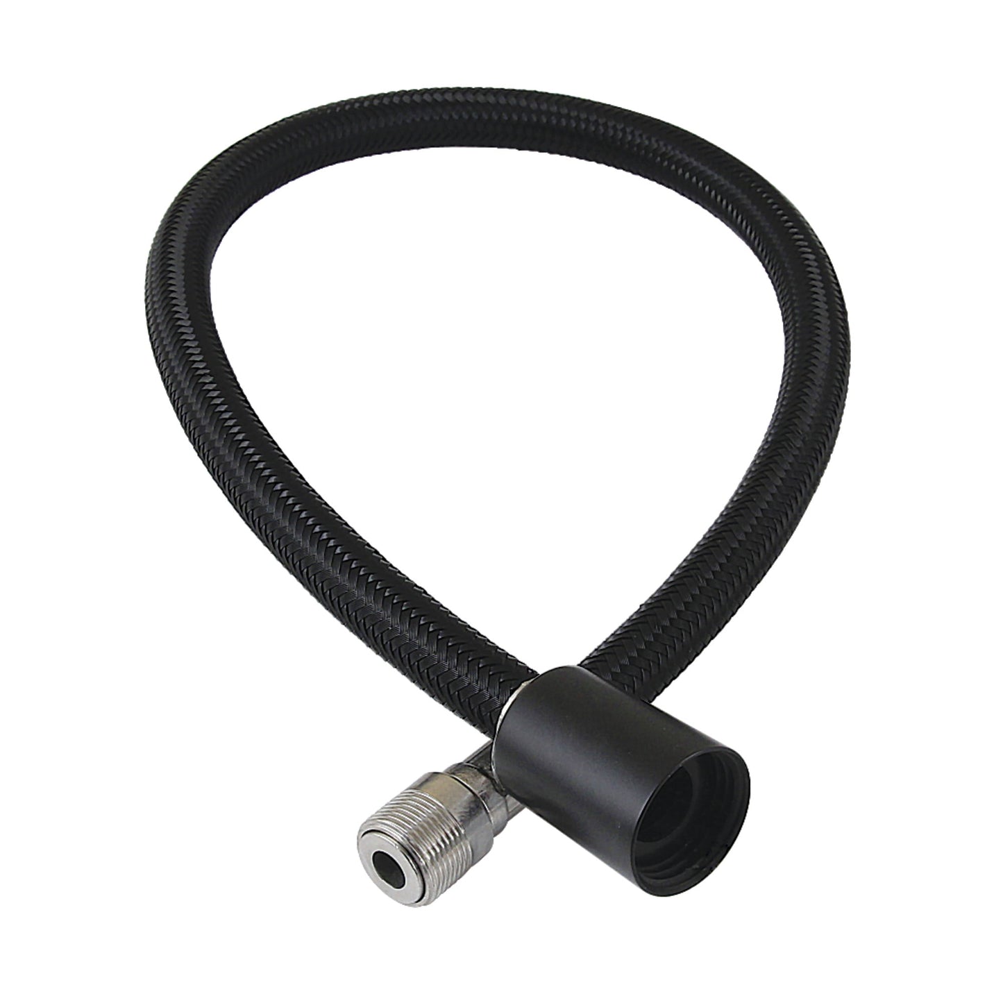 Kingston Brass LSSPRHOSE200 20" Braided Pull Down Kitchen Faucet Spray Hose, Matte Black
