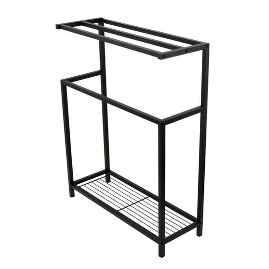 Kingston Brass SCC8360 31 in. Edenscape Freestanding Iron Towel Rack, Matte Black