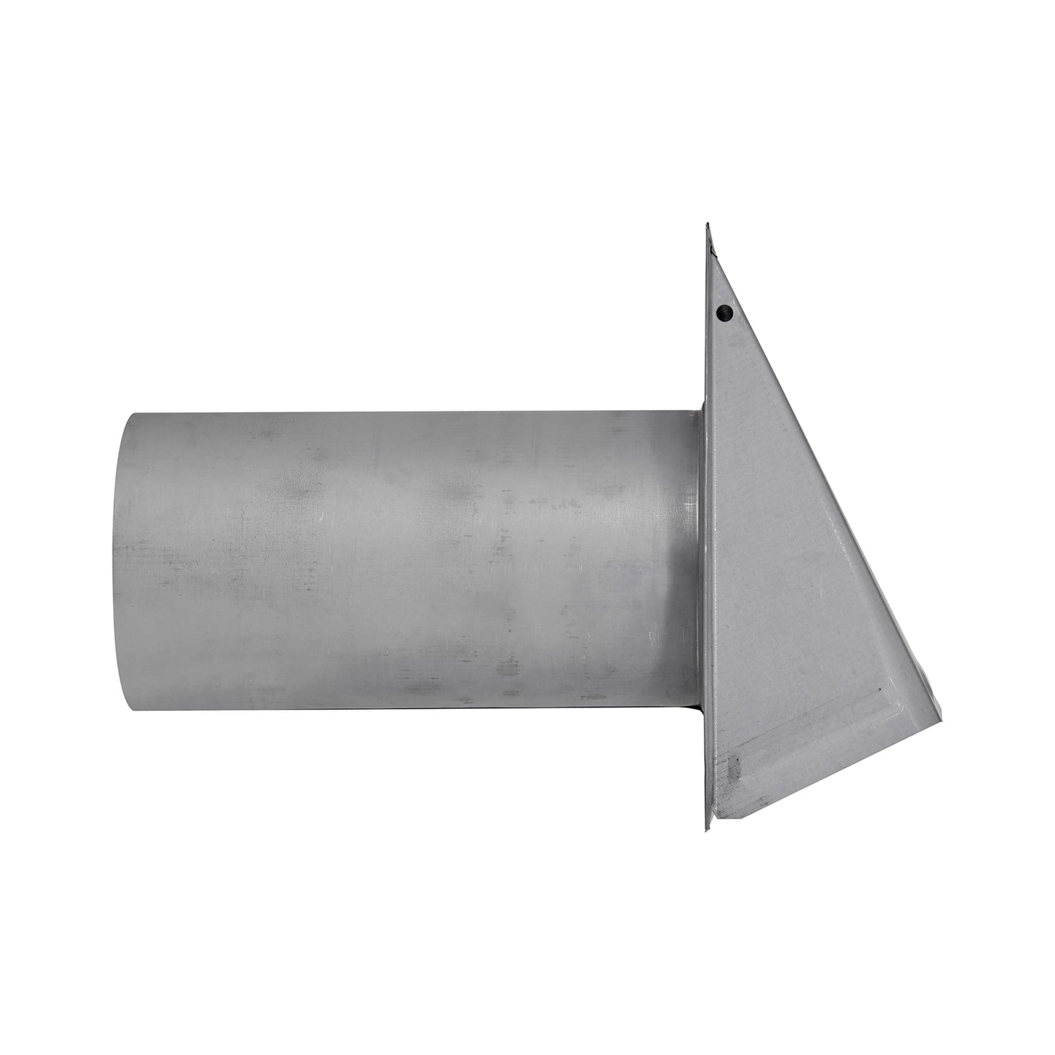 Lambro 6-In., 26-Gauge Paint-Grade Galvanized Wall Exhaust Hood Vent with Damper, Wire Mesh Screen, and 11-In. Pipe, EC-3460GMS-11-PG