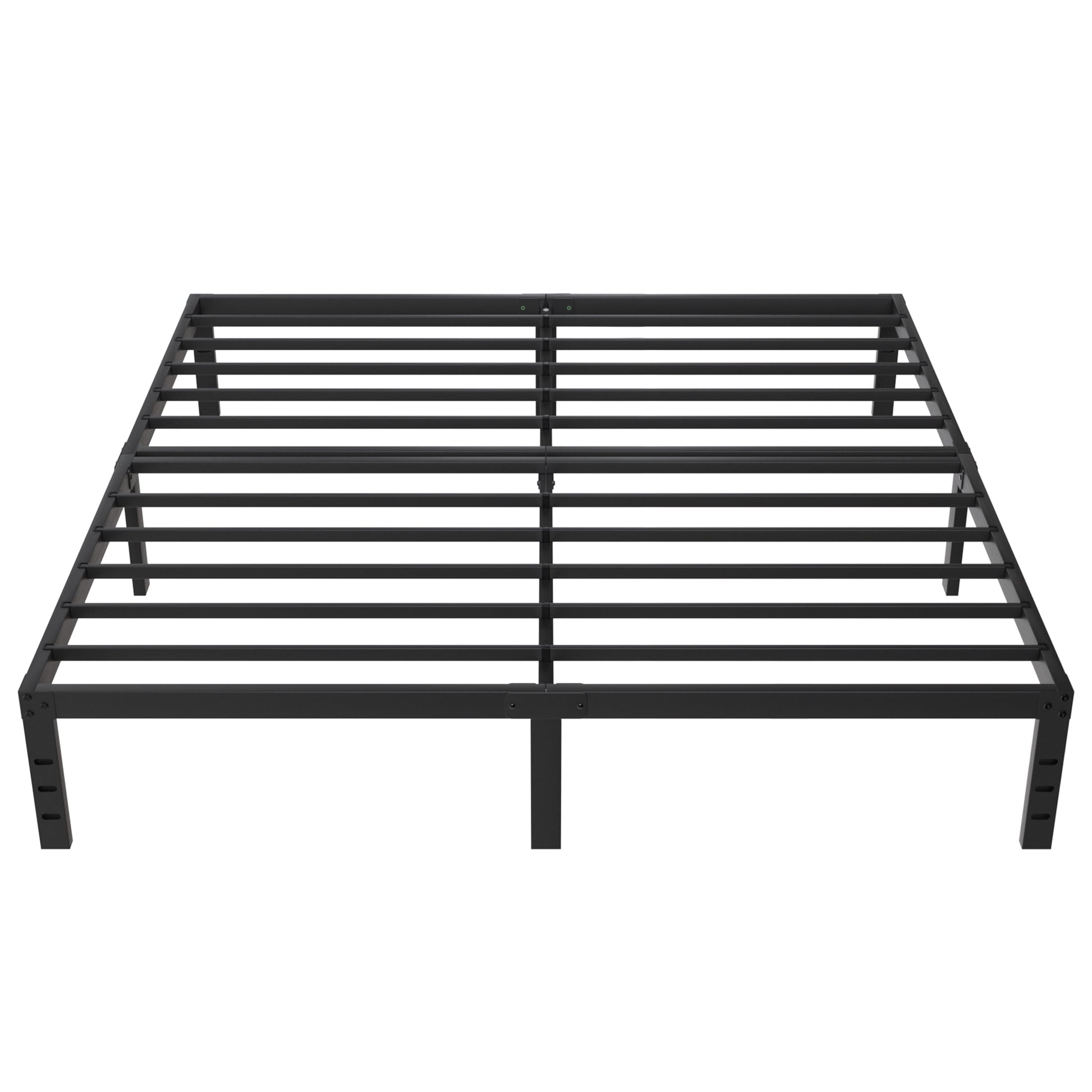 Leumius 14" King Bed Frame,Heavy Duty Metal Platform Bed with Storage Space Under Frame,No Box Spring Needed,Black
