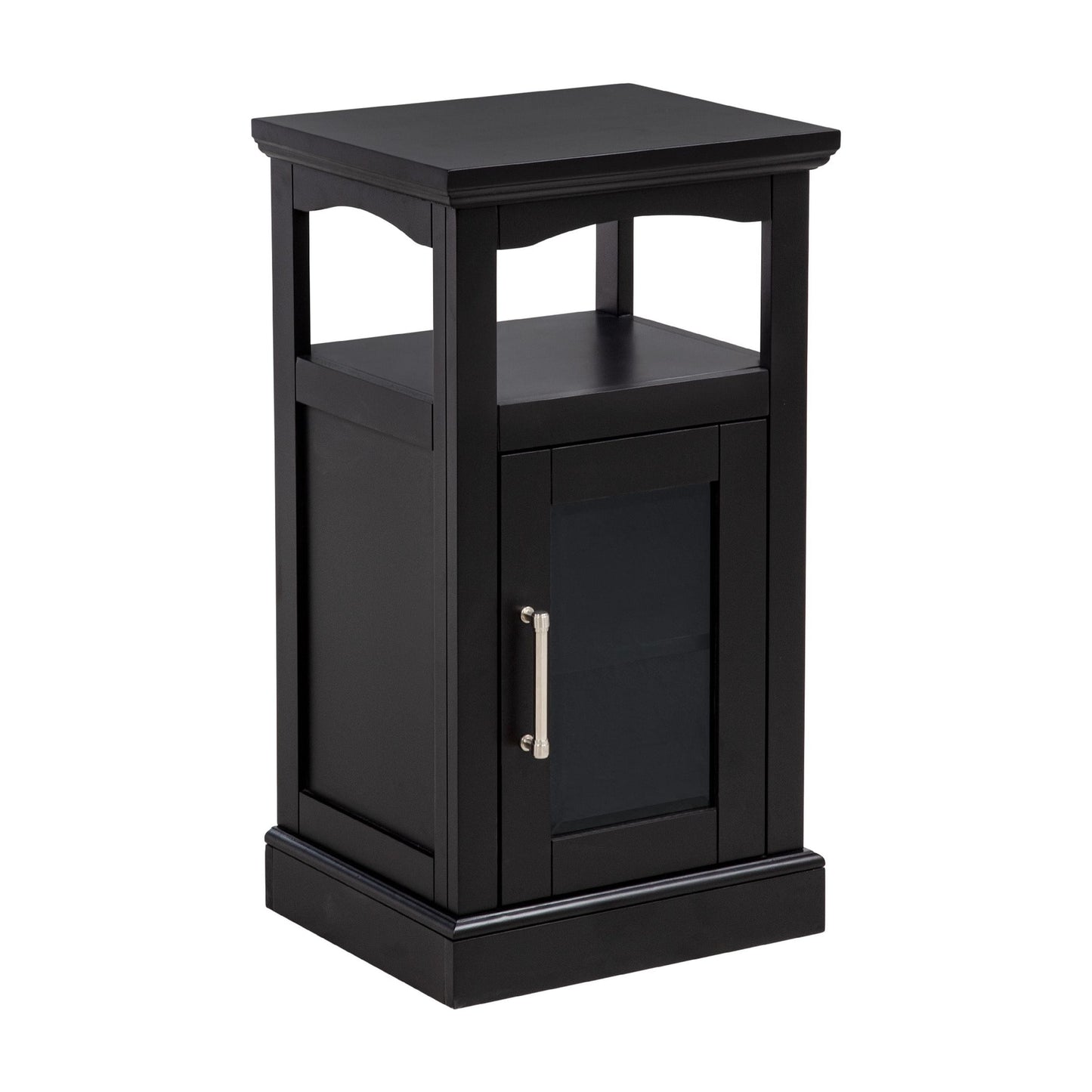 Linon Serenity Demi Bathroom Cabinet, Black