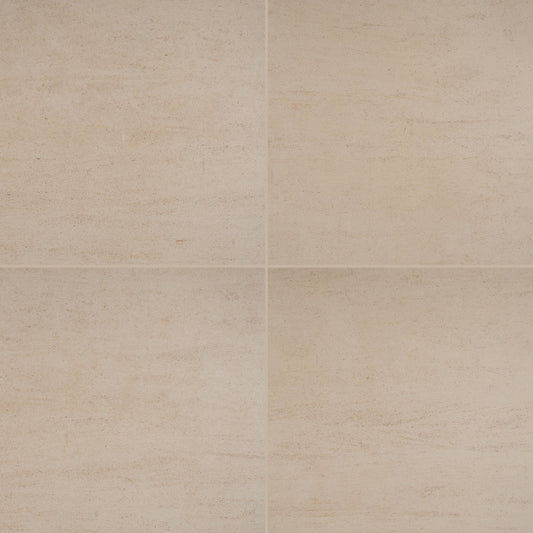 Living Style Beige 24 in. x 24 in. Glazed Porcelain Floor and Wall Tile (16 sq. ft. / case)