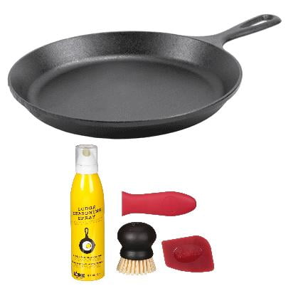 Lodge Cast Iron Seasoned Savor The Outdoors 9" Fry Pan + Lodge Cast Iron Seasoned Cast Iron Care Kit