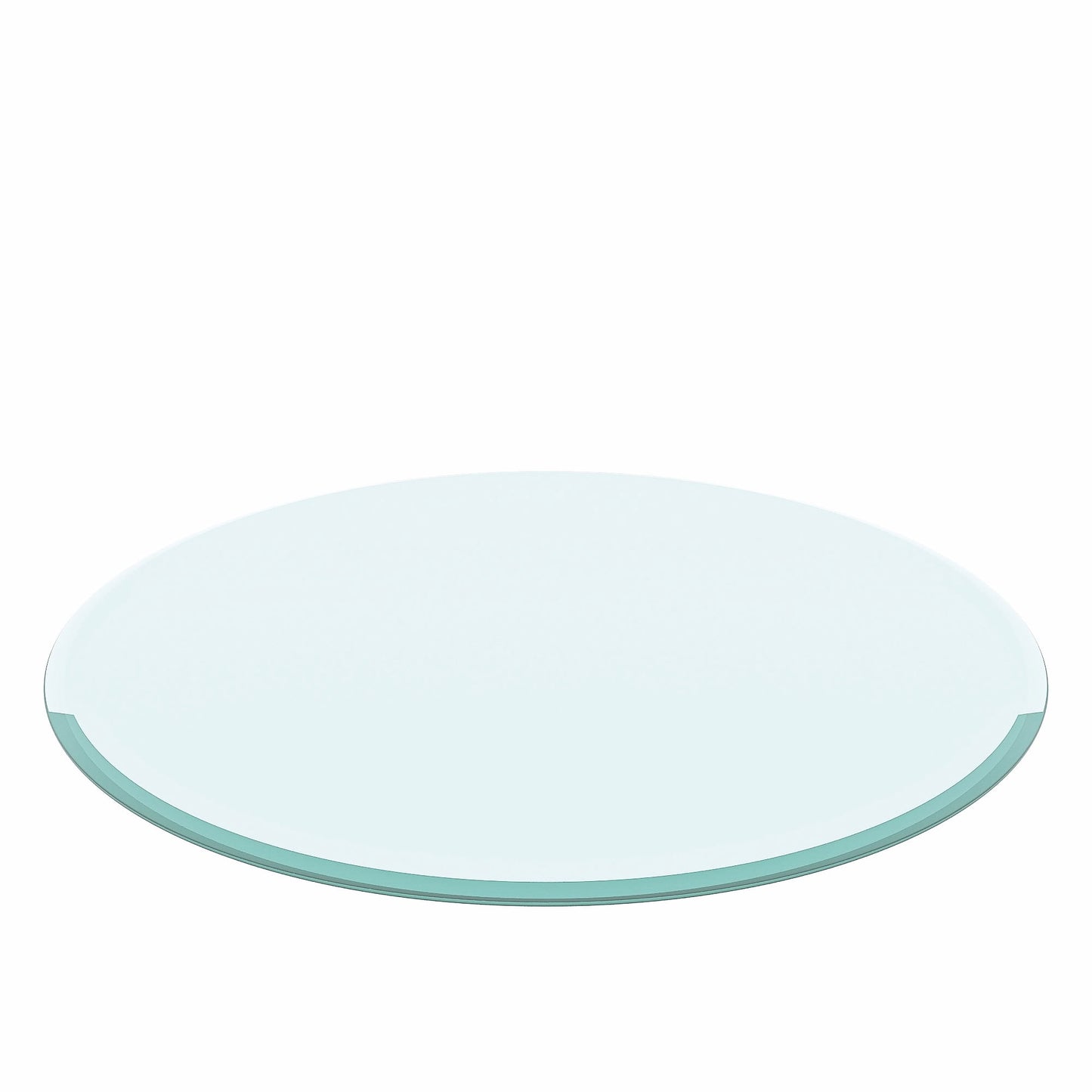 MAYEERTY 35.83in Round Clear Table Top, 0.4in Thick Replacement Glass Cover, Heat Scratch Impact Resistant for Dining Coffee Patio Bistro Hotel Lobby Office Conference Table