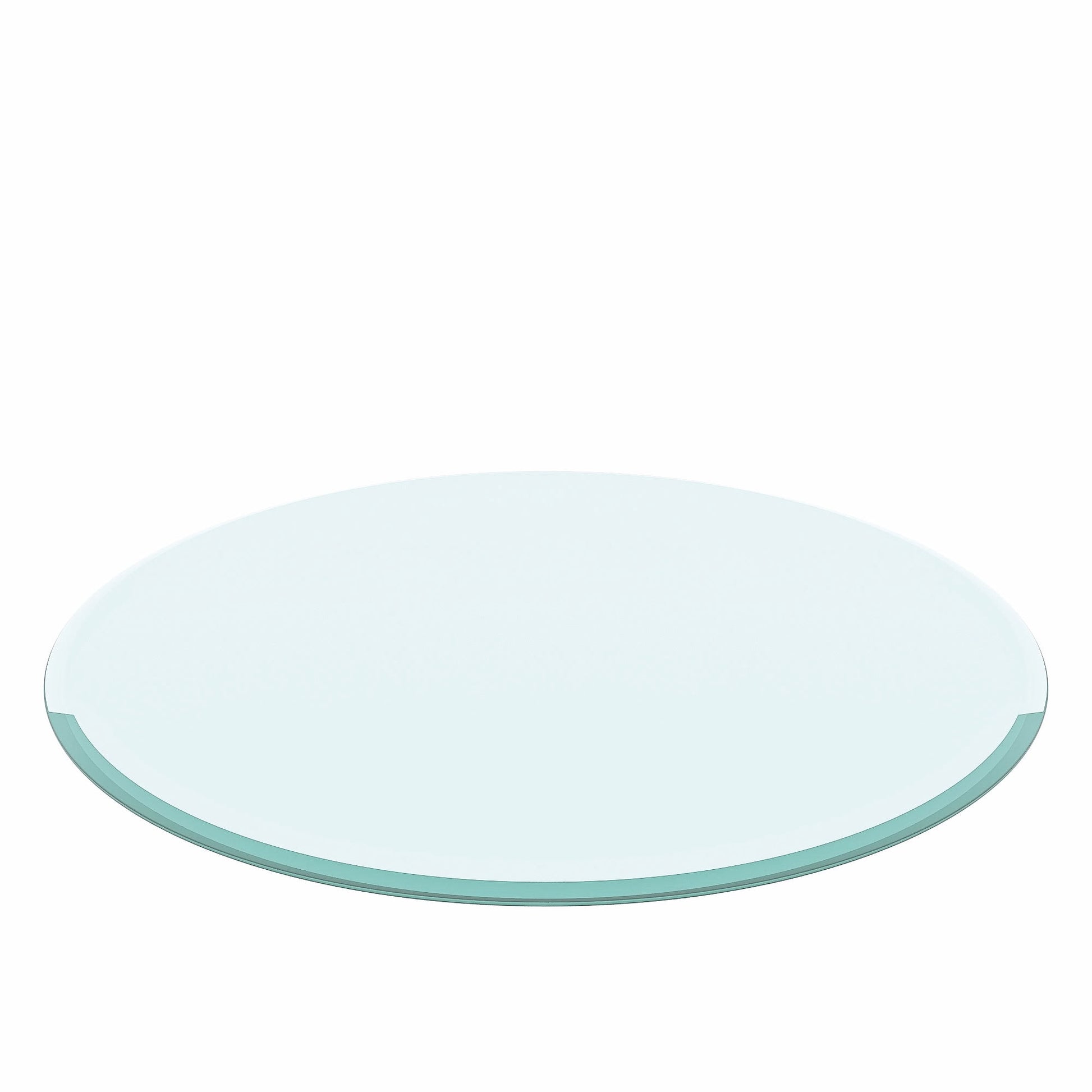 MAYEERTY 35.83in Round Clear Table Top, 0.4in Thick Replacement Glass Cover, Heat Scratch Impact Resistant for Dining Coffee Patio Bistro Hotel Lobby Office Conference Table