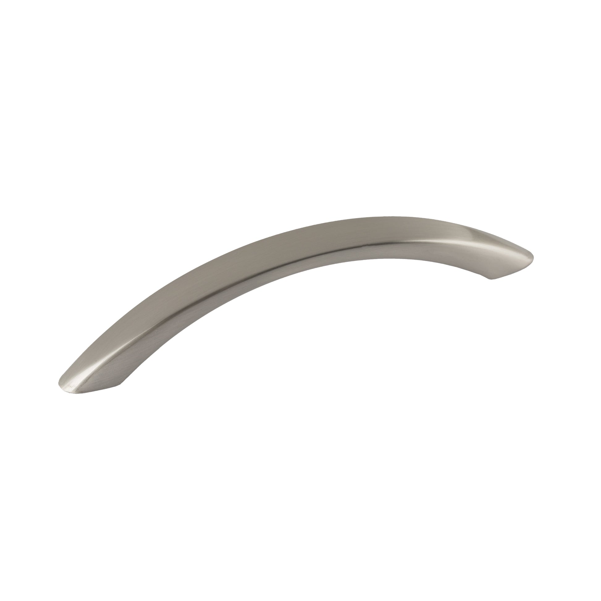 Mainstays 3-3/4" (96mm) Center-to-Center Curved Cabinet Pull, Satin Nickel, 2 Pack