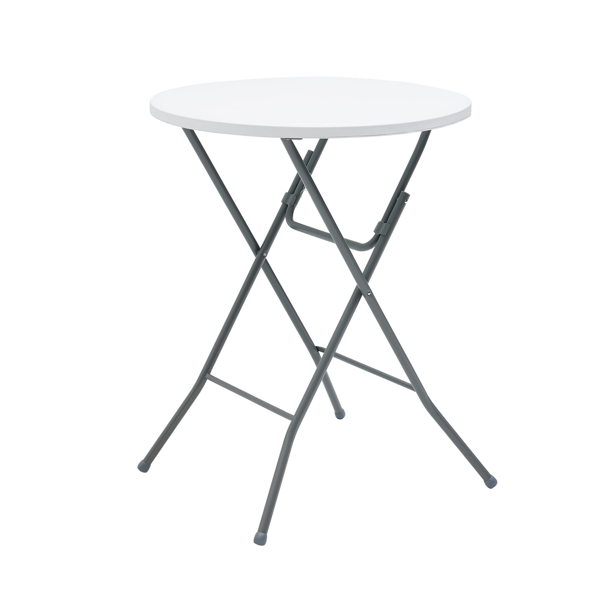 (2 pack) Mainstays 31" Round High-Top Folding Table, Walnut