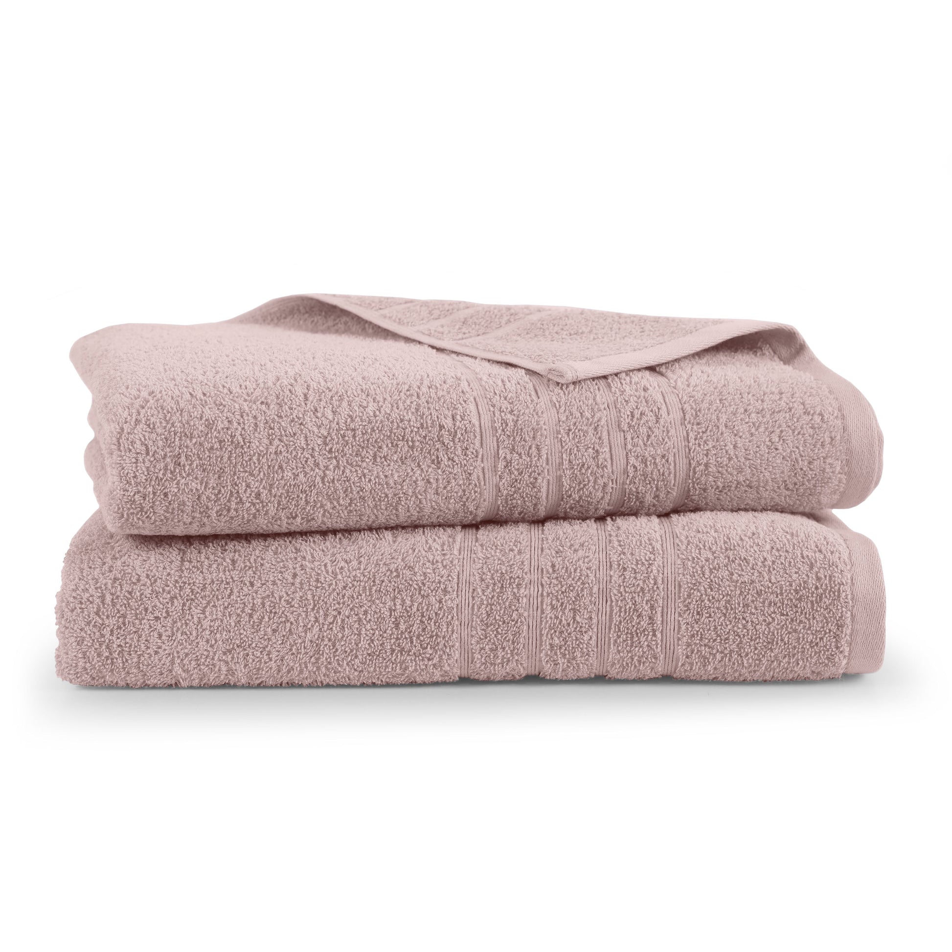 Martex 2-Pack Bath Sheet Set | 100% Cotton Extra Large 33" x 65" Towels | Crystal Pink