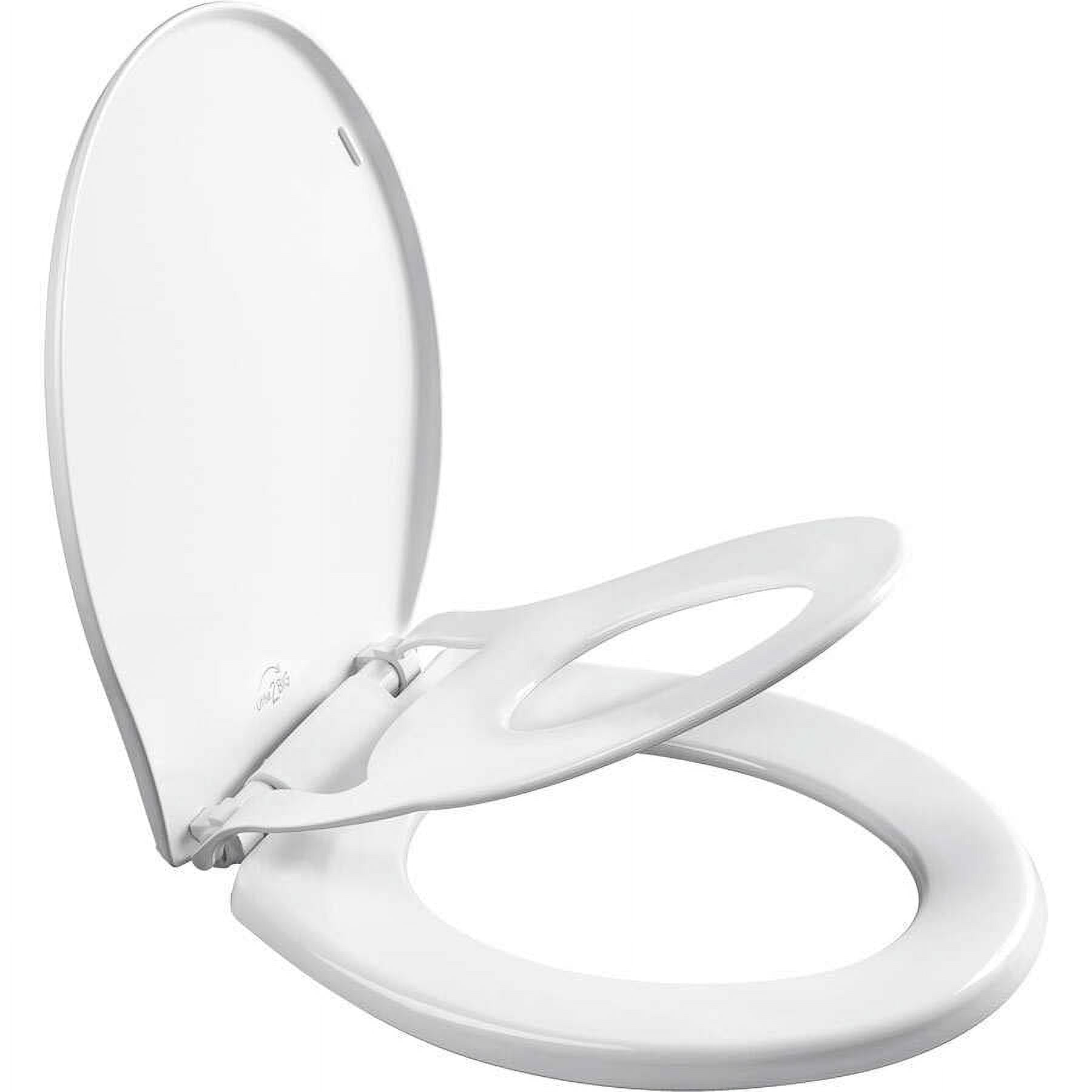 Mayfair Little2Big Round Plastic Potty Training Toilet Seat in White Never Loosens and Soft Close Hinge