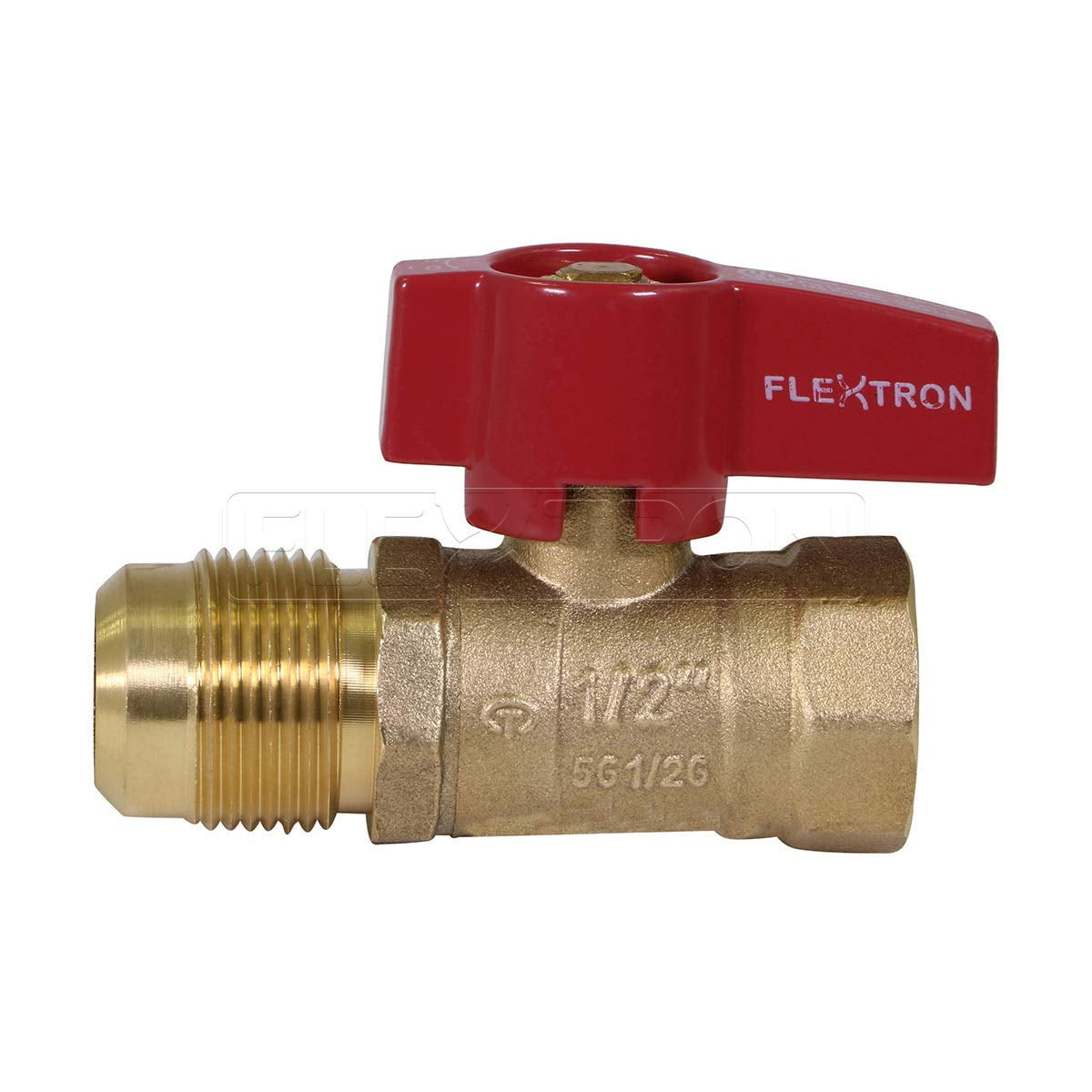 Midline Valve 537001VLV Double-O-Ring Press Ball Valve with T-Handle, with 1 in. Press Connections, Brass