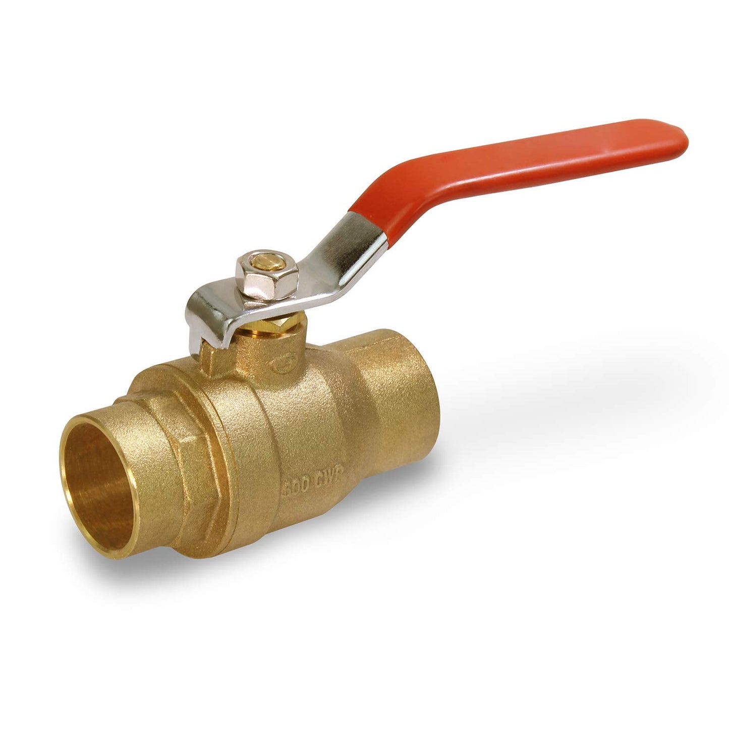 Midline Valve C522223 Premium Brass Gas Ball Valve, with 1 in. Sweat Connections