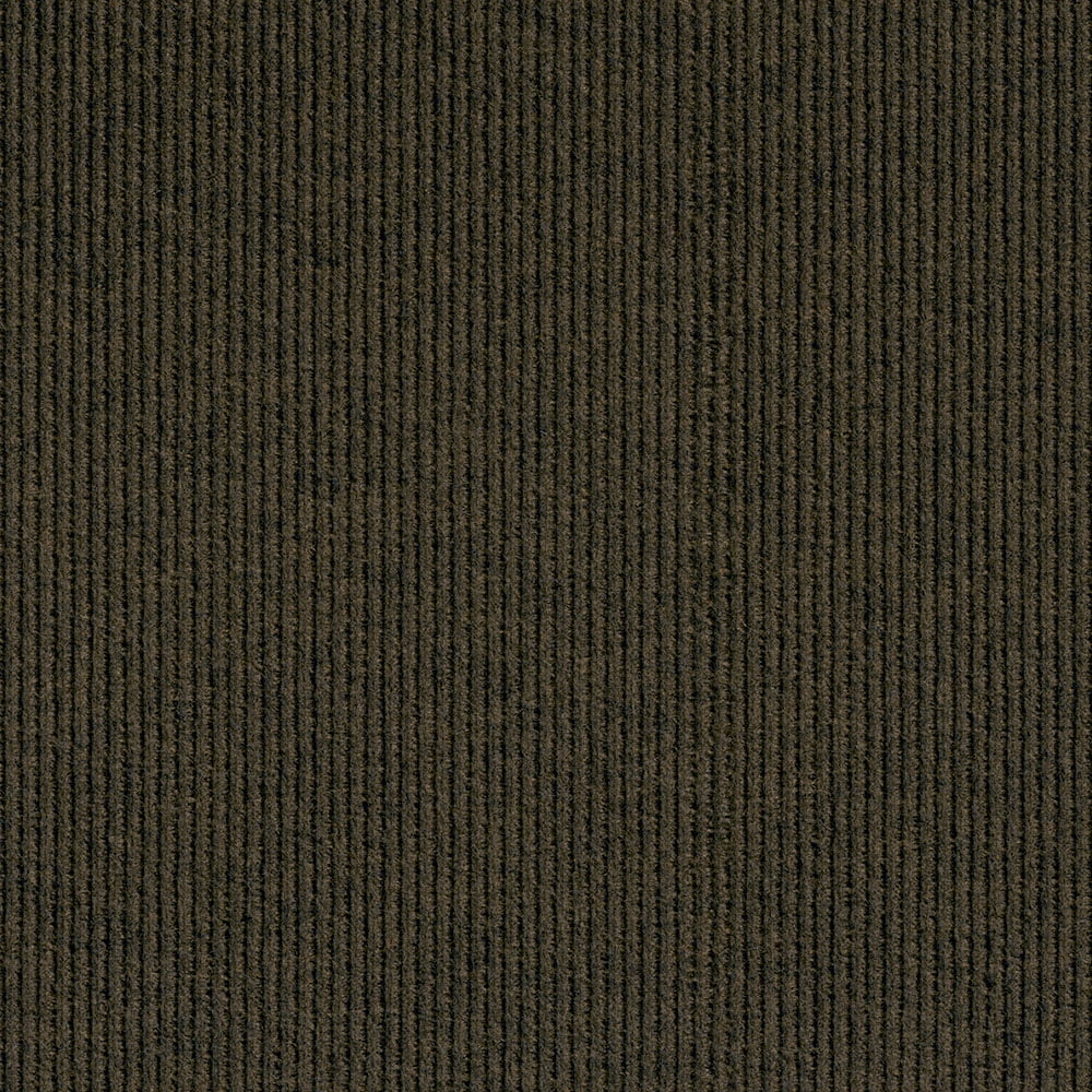 ModMat Rib Mahogany Carpet Tiles - 18" x 18" Indoor/Outdoor, Peel and Stick Carpet Tiles - 22.5 sq. ft. per box â€“ Pack of 10 Tiles