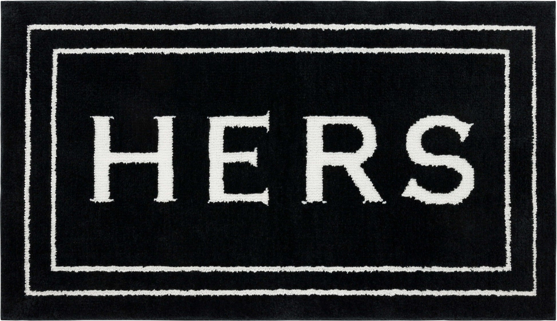Mohawk Home Hers Knitted Plush Pile Washable Polyester Non-Slip Bath Mat, Ebony, 2' x 3'4"