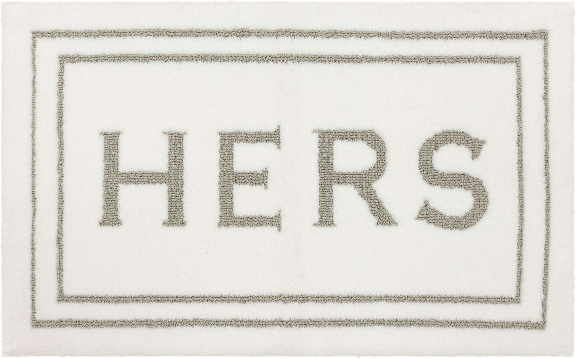 Mohawk Home Hers Knitted Plush Pile Washable Polyester Non-Slip Bath Mat, Gray, 2' x 3'4"